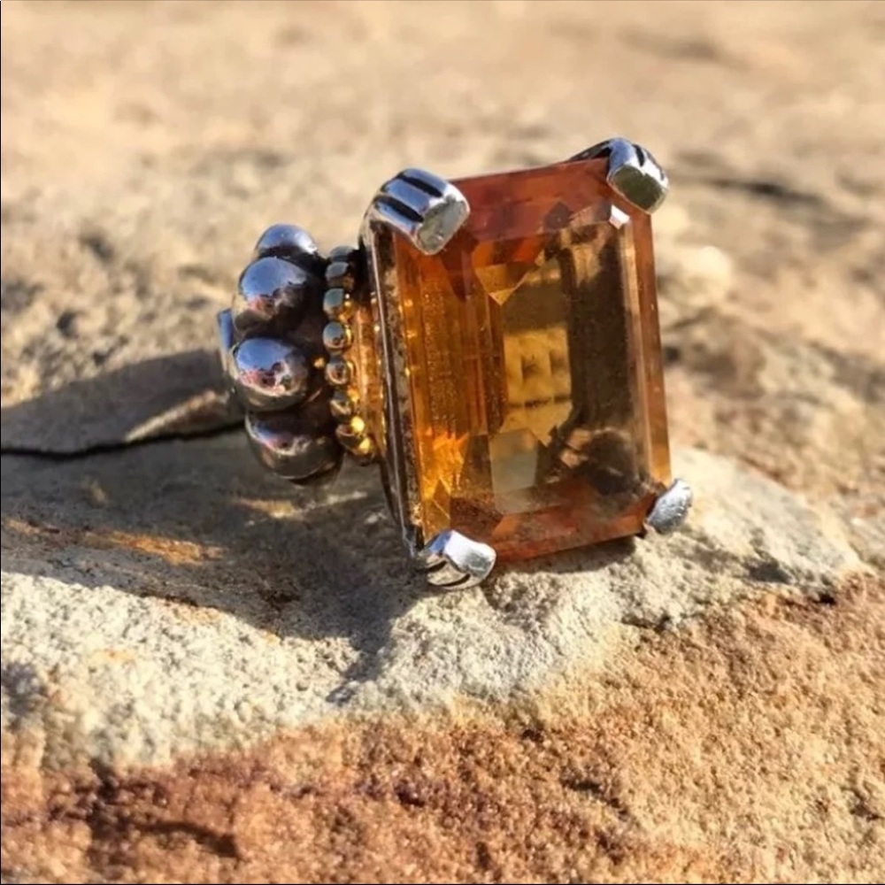 Lagos Caviar citrine Ring